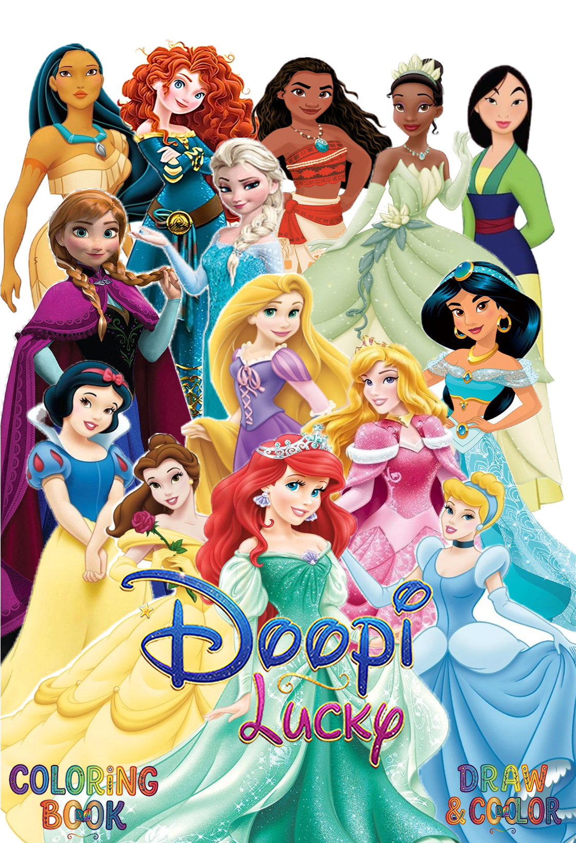 دفتر نقاشی 16 صفحه ای طرح پرنسس‌های دیزنی (طرح اختصاصی Disney)