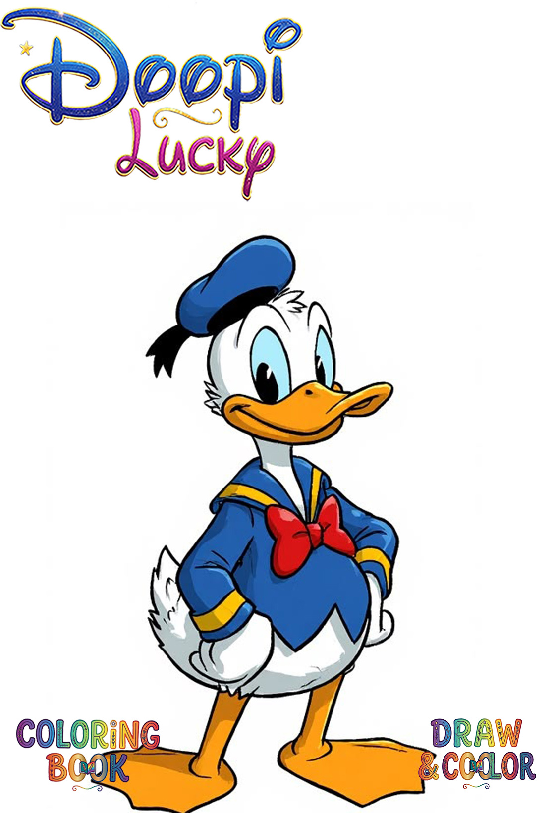 دفتر نقاشی8 صفحه ای طرح دانلد داک دیزنی (طرح اختصاصی Disney)