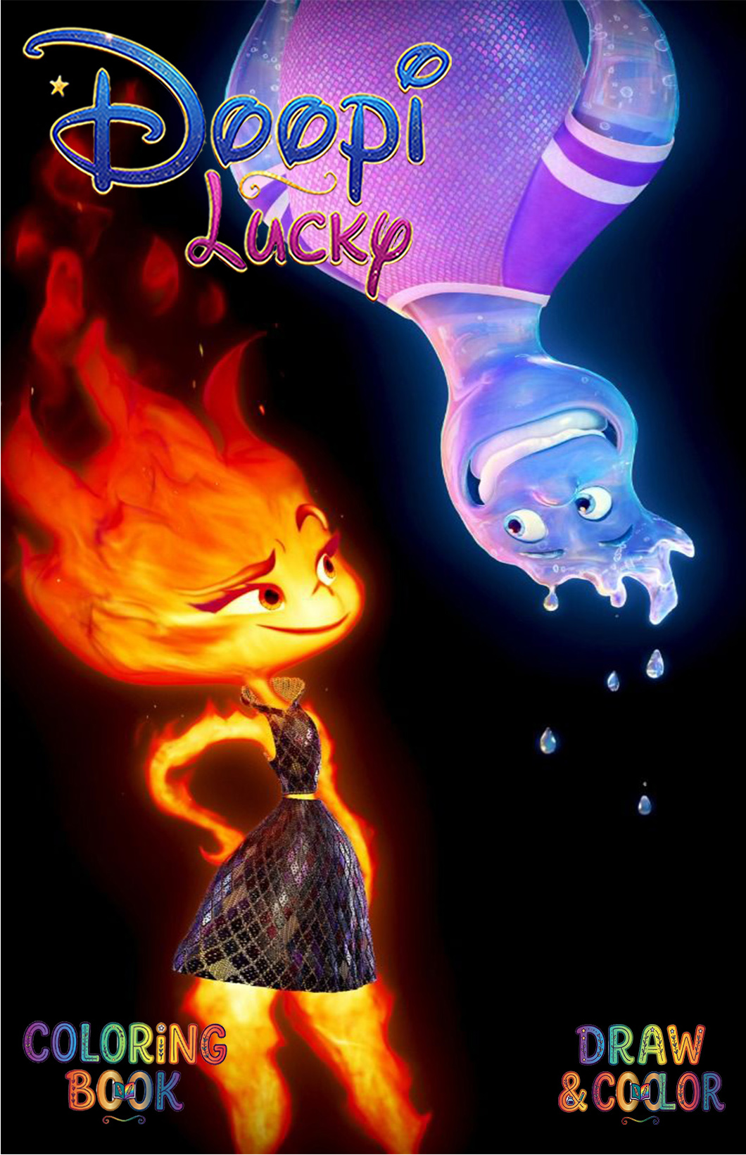 دفتر نقاشی 8 صفحه ای طرح المنتال دیزنی (طرح اختصاصی Disney)