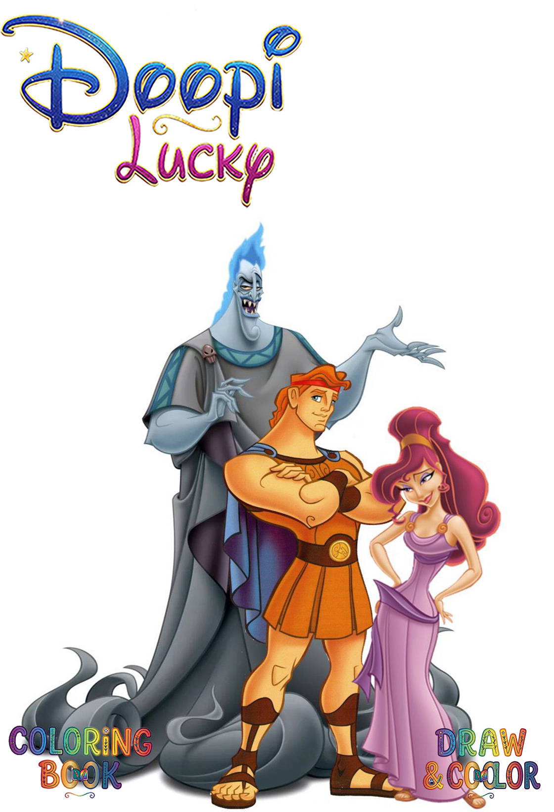 دفتر نقاشی 8 صفحه ای طرح هرکول دیزنی (طرح اختصاصی Disney)