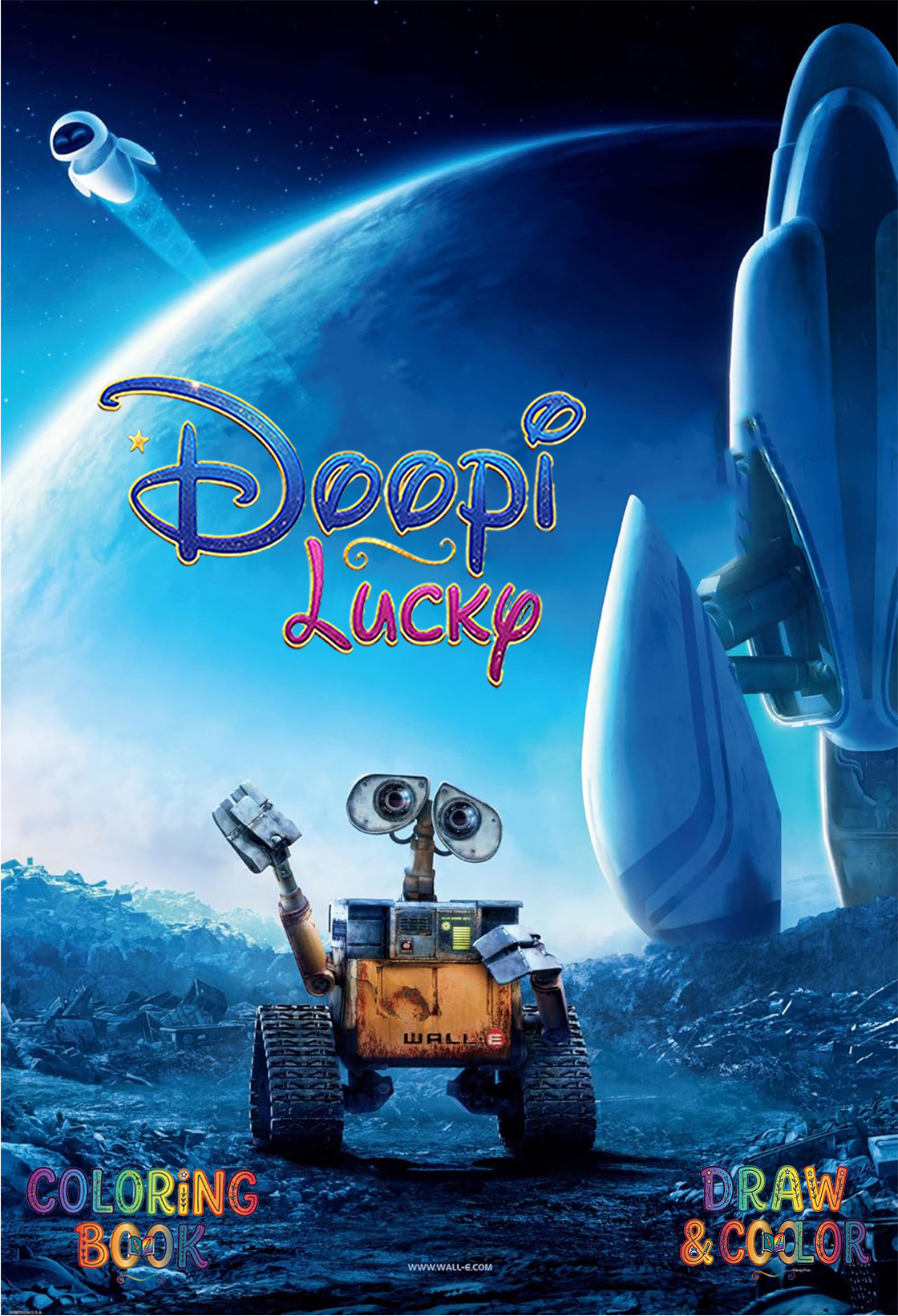 دفتر نقاشی 8 صفحه ای وال ای دیزنی (طرح اختصاصی Disney)