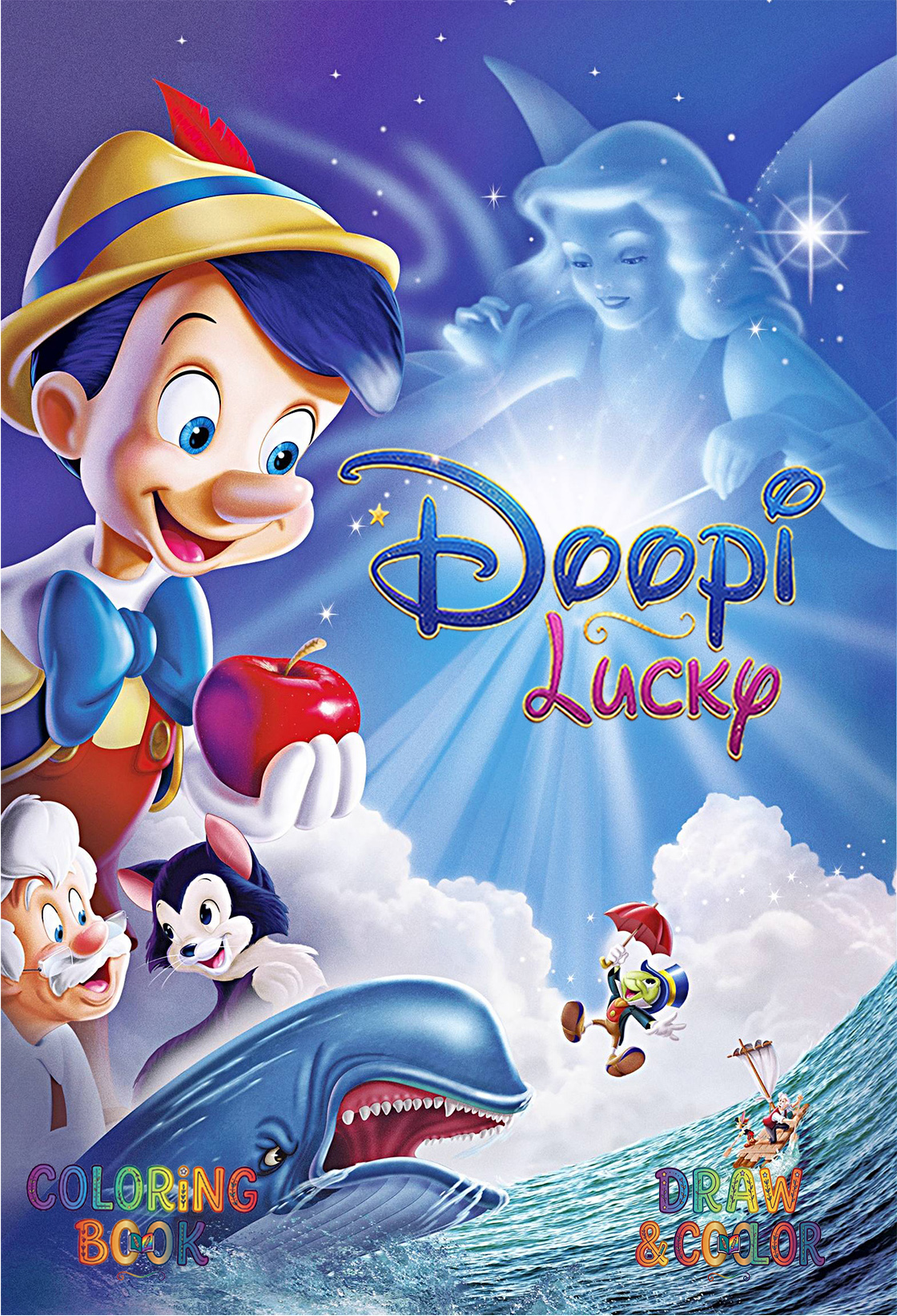 دفتر نقاشی 8 صفحه ای طرح پینوکیو دیزنی (طرح اختصاصی Disney)