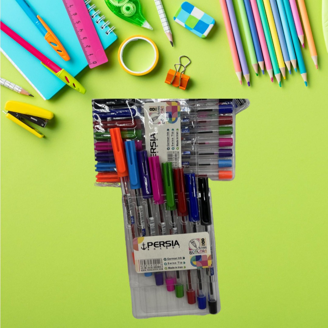 خودکار هشت رنگ کیفی