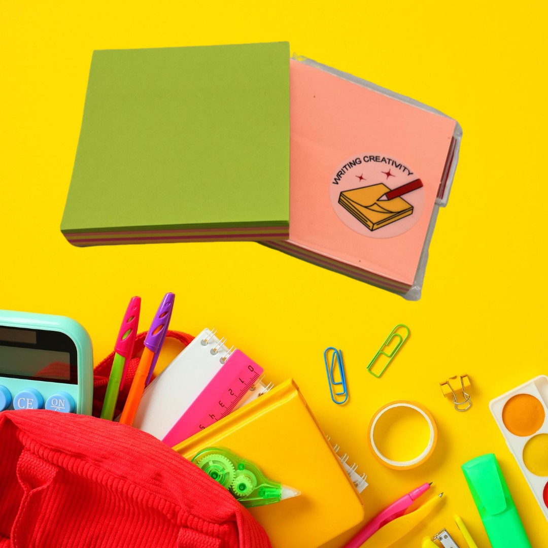 دفترچه یادداشت رنگی لب چسب دار