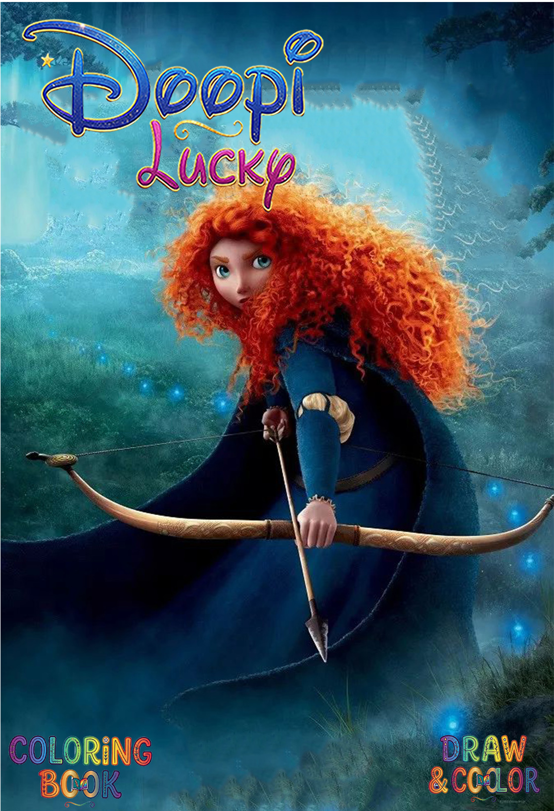 دفتر نقاشی 8 صفحه ای طرح دلیر Brave دیزنی (طرح اختصاصی Disney)