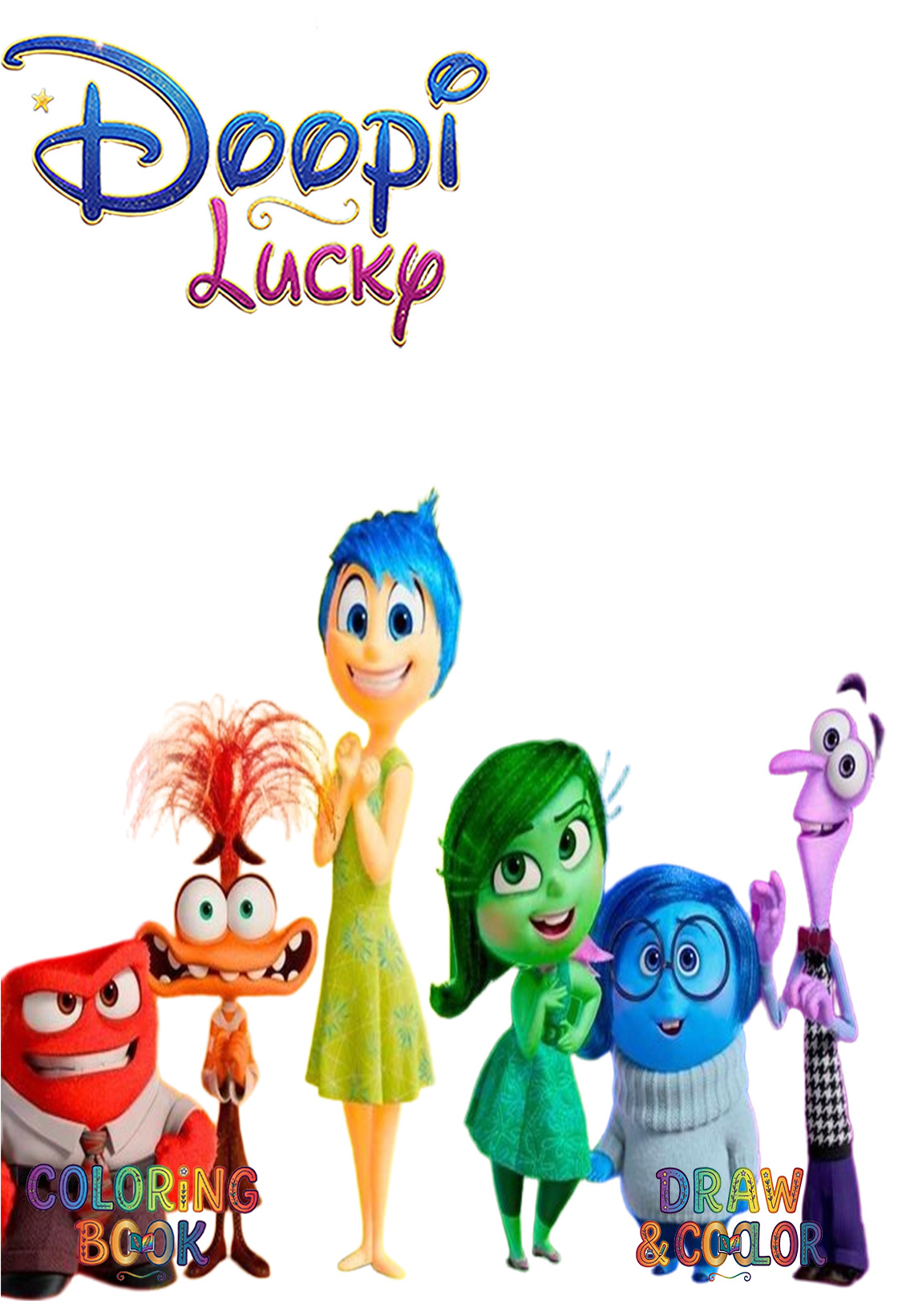 دفتر نقاشی 8 صفحه ای طرح «درون و بیرون دیزنی (طرح اختصاصی Disney)