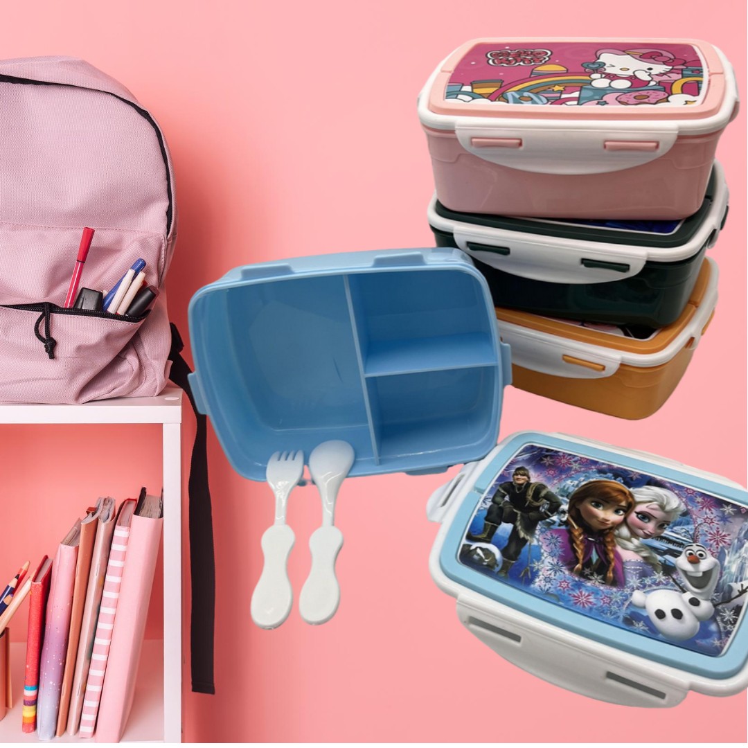 ظرف غذای سه خانه چهار قفل