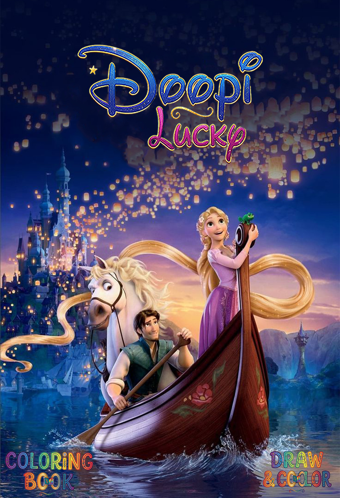 دفتر نقاشی 8 صفحه ای طرح گیسو کمند دیزنی (طرح اختصاصی Disney)