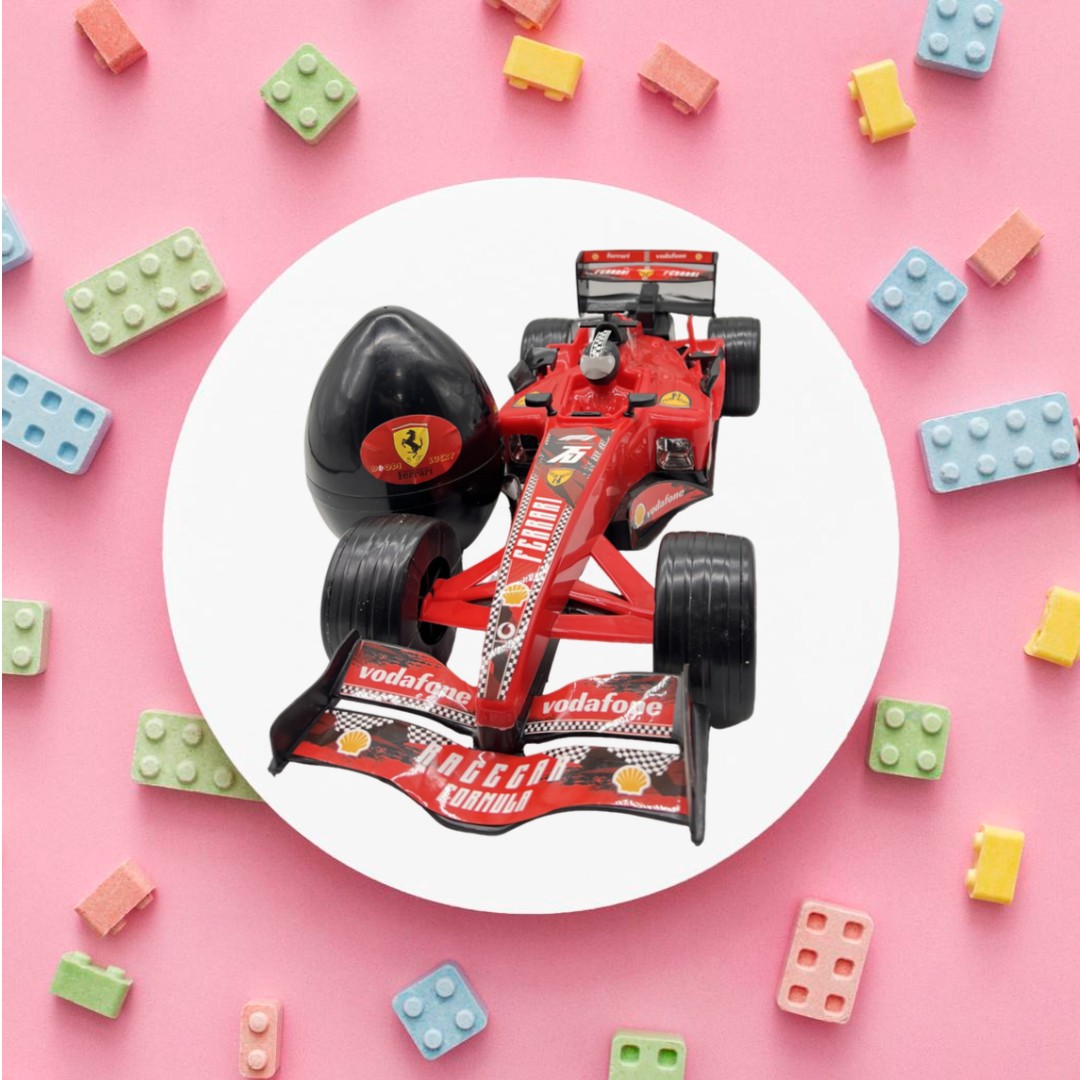 شانسی ماشین مسابقه ای فرمول 1 به همراه تخم مرغی سایز 12