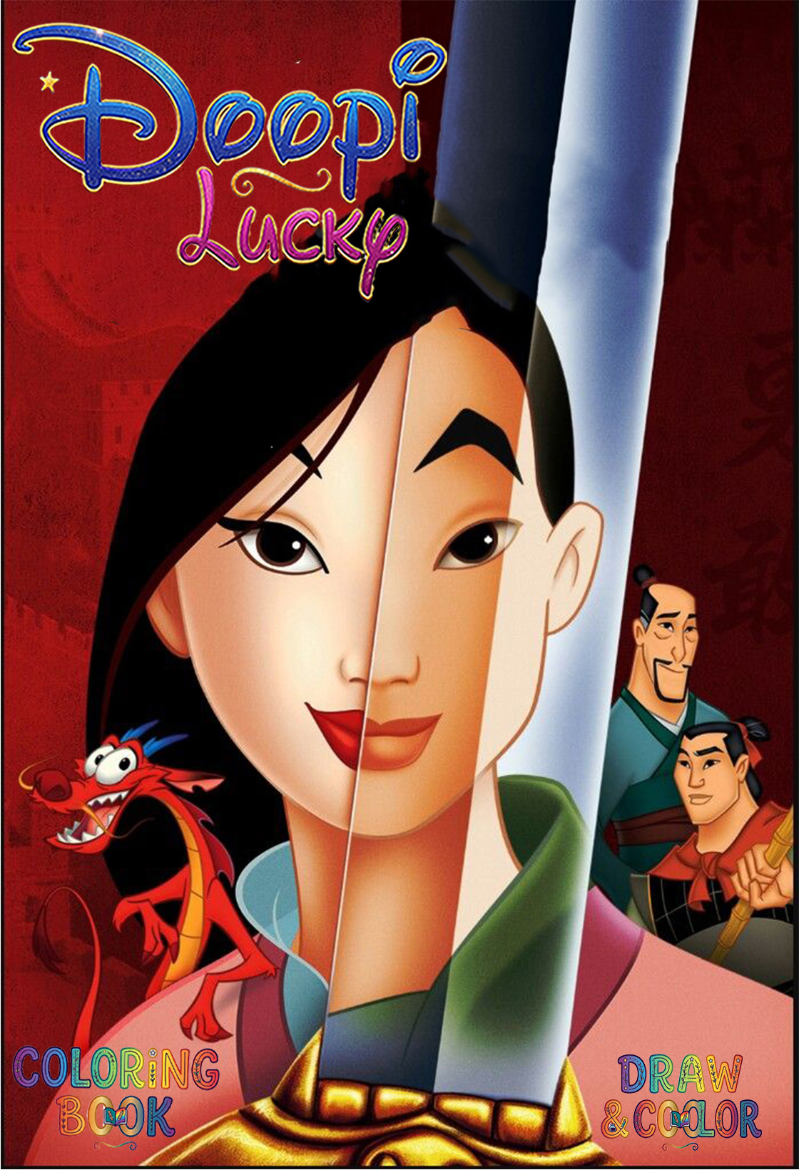 دفتر نقاشی 8 صفحه ای طرح مولان دیزنی (طرح اختصاصی Disney)