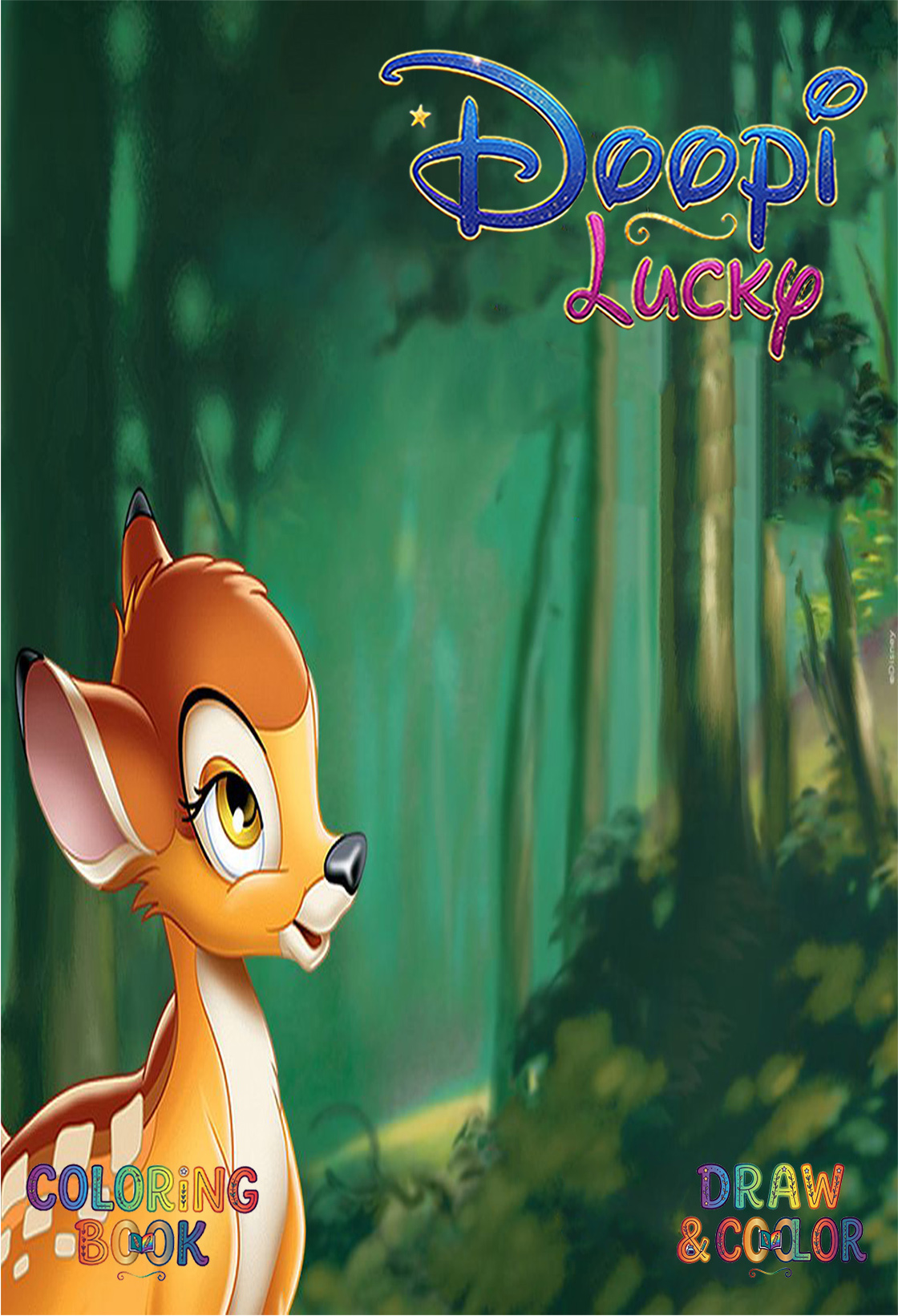 دفتر نقاشی 8 صفحه ای طرح بامبی دیزنی (طرح اختصاصی Disney)